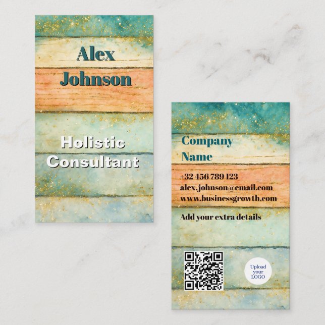 Holistic Wellness Consultant Naturopaths Spiritual Business Card (Front/Back)
