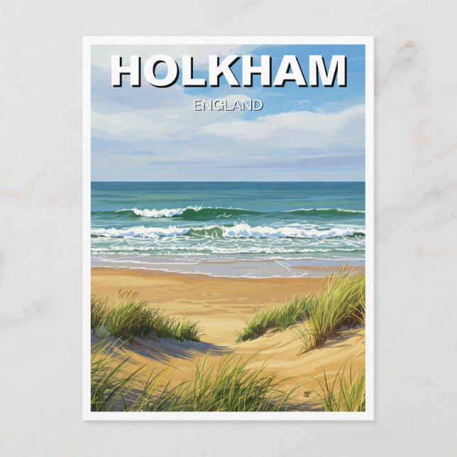 Holkham Norfolk England Travel Postcard (Front)