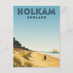 Holkham Norfolk England Travel Postcard