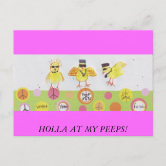 HOLLA AT MY PEEPS! POSTCARD