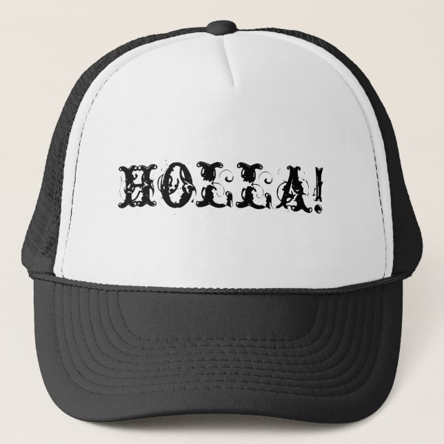 holla! trucker hat (Front)