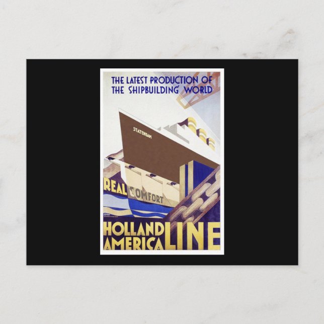 Holland America Line Postcard (Front)