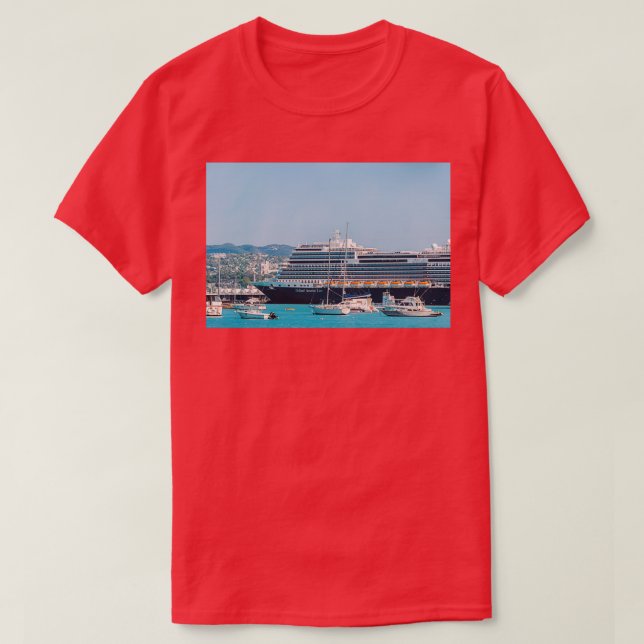 Holland America Nieuw Statendam Cruise Ship in Mon T-Shirt (Design Front)
