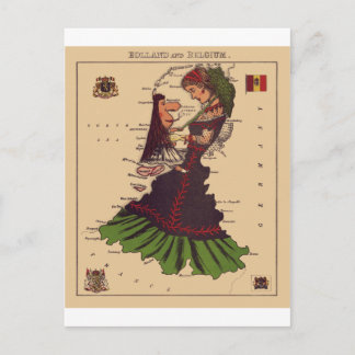 Holland & Belgium Postcard