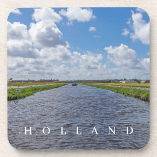 Holland canal view coasters