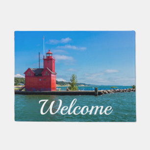 Holland Harbour Lighthouse Welcome Doormat