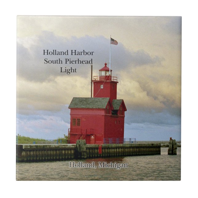 Holland Harbour South Pierhead Light tile (Front)