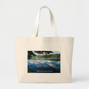 Holland Lake Scenic in Eagan Large Tote Bag