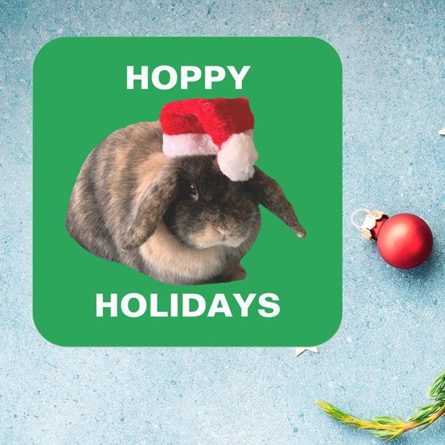 Holland Lop Rabbit Christmas Sticker (Creator Uploaded)