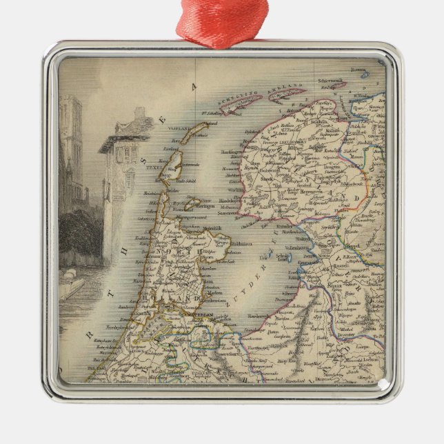 Holland Metal Tree Decoration (Front)