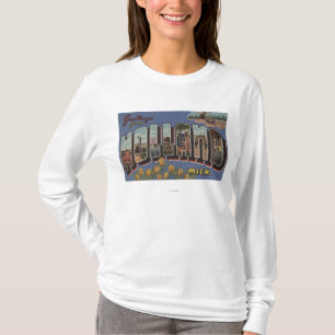 Holland, Michigan - Large Letter Scenes 2 T-Shirt