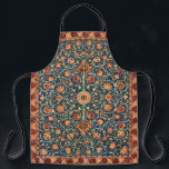 Holland Park Design (by William Morris) Apron<br><div class="desc">This design features a high-quality photographic image of an original carpet designed by William Morris (1834–1896) for a property in Holland Park, London. Morris was a lifelong admirer and collector of fine historical carpets from various regions of the Eastern hemisphere. He had a particularly deep appreciation for and wide knowledge...</div>