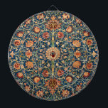 Holland Park Design (by William Morris) Dartboard<br><div class="desc">This design features a high-quality photographic image of an original carpet designed by William Morris (1834–1896) for a property in Holland Park, London. Morris was a lifelong admirer and collector of fine historical carpets from various regions of the Eastern hemisphere. He had a particularly deep appreciation for and wide knowledge...</div>