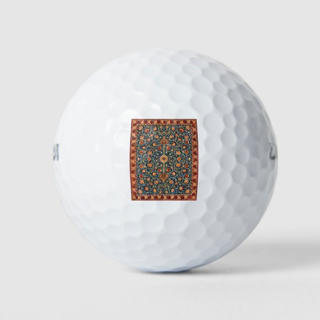 Holland Park Design (by William Morris) Golf Balls (Front)