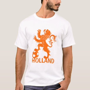 Holland Soccer T-Shirt - Orange Dutch Lion