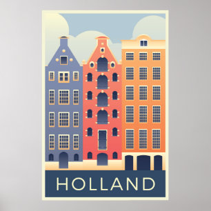 Holland travel poster
