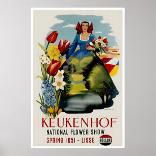 Holland Tulip Poster National Flower Show Print