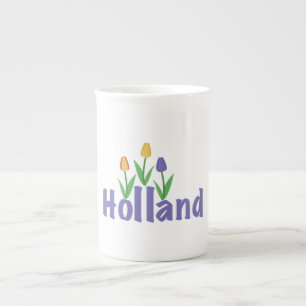 Holland Tulips Bone China Mug