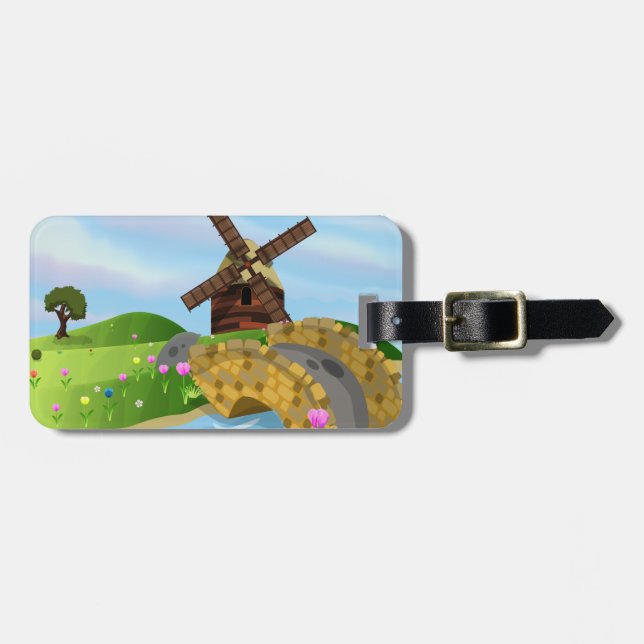 Holland Tulips Luggage Tag (Front Horizontal)