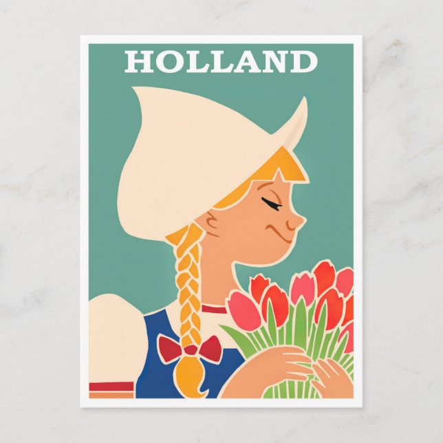 Holland vintage travel Postcard (Front)