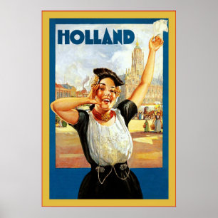 Holland  ~ Vintage Travel Poster