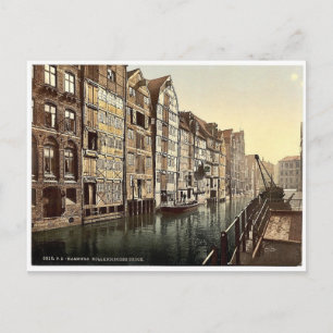 Hollandischer Brook, Hamburg, Germany classic Phot Postcard