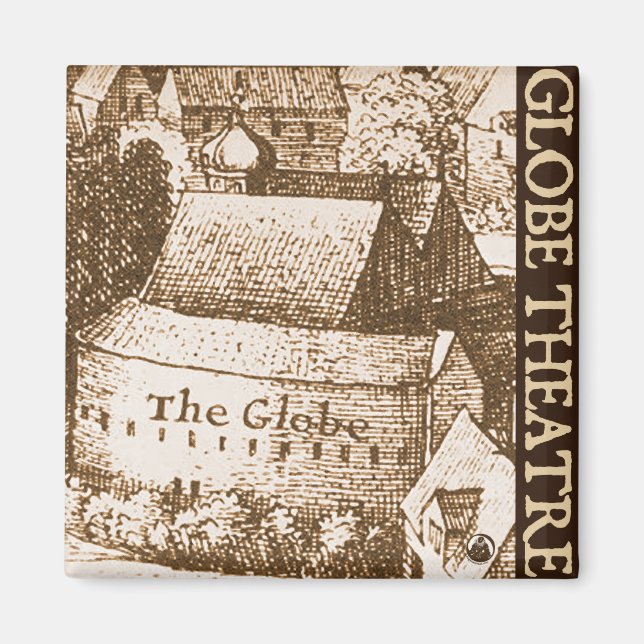 Hollar's Globe Theatre Magnet (Front)
