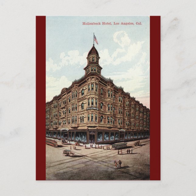 Hollenbeck Hotel, Los Angeles c1910 Vintage Postcard (Front)
