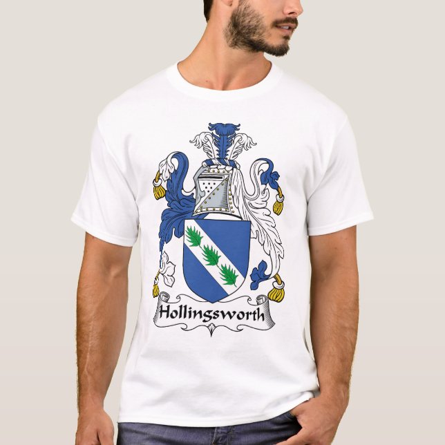 Hollingsworth Family Crest T-Shirt (Front)