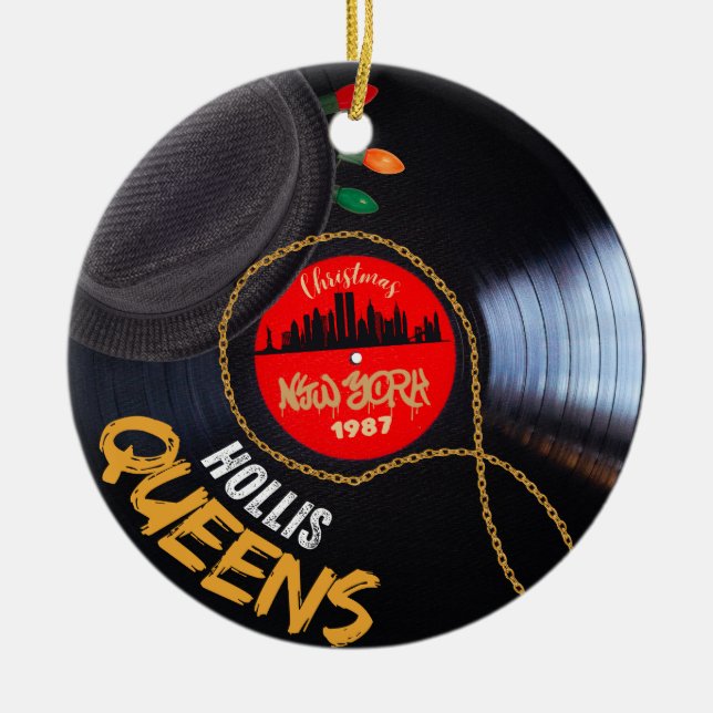Hollis Queens Ceramic Ornament (Front)