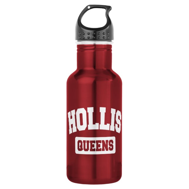 Hollis, Queens, NYC 532 Ml Water Bottle (Front)
