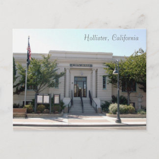 Hollister, CA City Hall Postcard