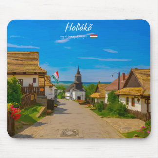 Hollókő, Hungary - Historic Village Street Mouse Pad