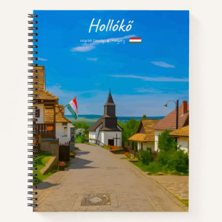 Hollókő, Hungary - Historic Village Street Notebook
