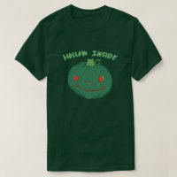 Hollow Inside - Punny Green Jack-o-Lantern Pumpkin