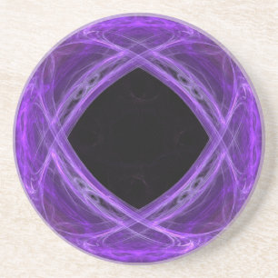 Hollow Purple Swirls Coaster
