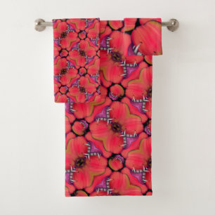 Holloween Vampire Queen Bobbing For Apples Bath Towel Set
