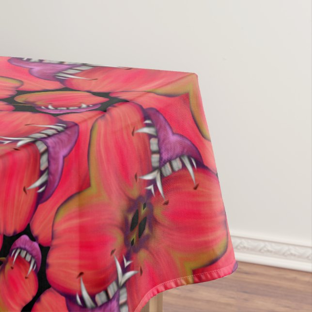 Holloween Vampire Queen Bobbing For Apples Tablecloth (In Situ)