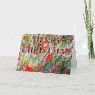 holly abstract christmas card