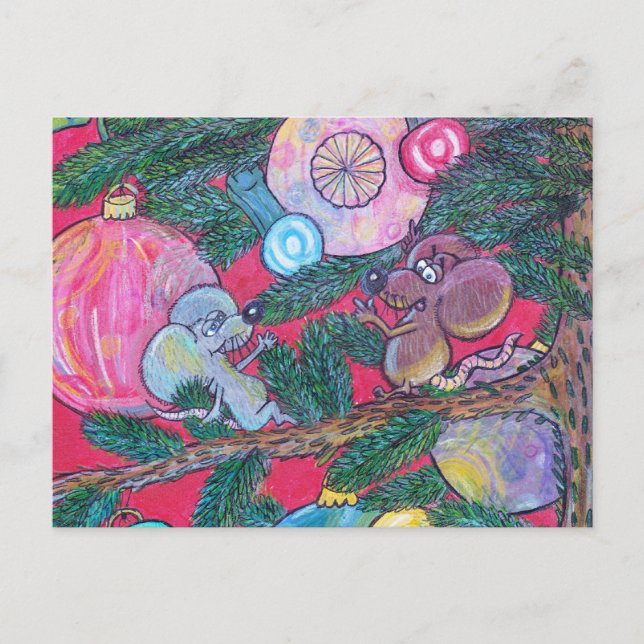 Holly and Angel Postcard (Front)