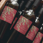 Holly and Berries Holiday Christmas Wine Label<br><div class="desc">Make your own wine labels for holiday gifts or favours with these personalised labels featuring modern, elegant holly and berries with your message in chic lettering in any colour and on any colour background. All text, fonts and font colours can be modified, just click the "customise further" link and use...</div>