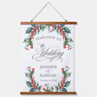 Holly and Berries Wedding Welcome