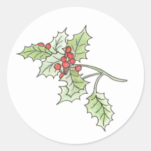 Holly and Berry sticker