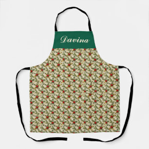 Holly and Evergreens Apron