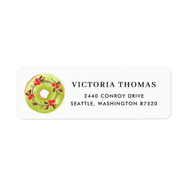 Holly and Matcha Doughnut Festive Christmas (Front)