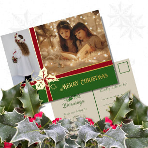 Holly and the Ivy Green & ReFoil Holiday Post Card