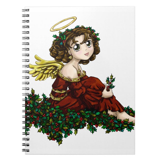 Holly Angel Spiral Notebook (Front)