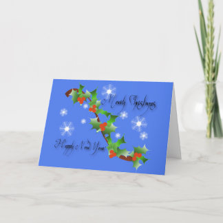 Holly Belt Holiday Card