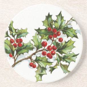 Holly Berries 001 Coaster