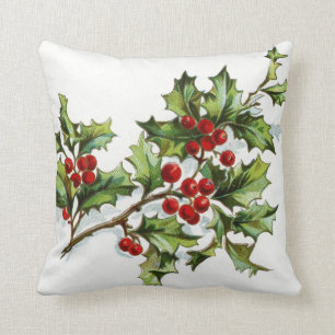 Holly Berries 001 Cushion